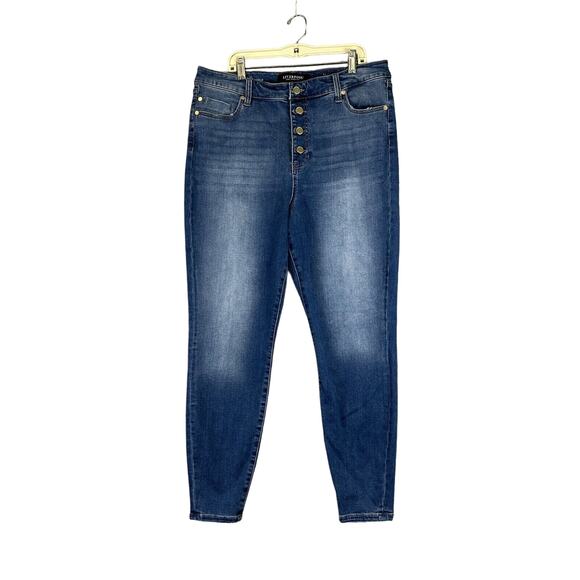 Liverpool‎ The High Rise Skinny Rodeo Exposed Button Fly Jean 14/32" LM2574F85 - Picture 1 of 14